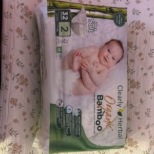 Clearly Herbal Organic Bamboo Diapers Size 2